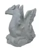 Product image 4 of the product “Sitting dragon on stone, looking to the right. The height is about 65 cm. Riverstone, natural stone. ”